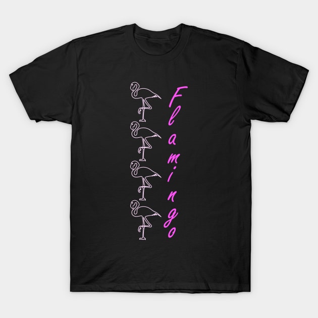 Flamingos flamingo T-Shirt by Johnny_Sk3tch